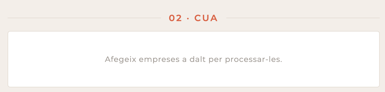 Captura Processar empreses